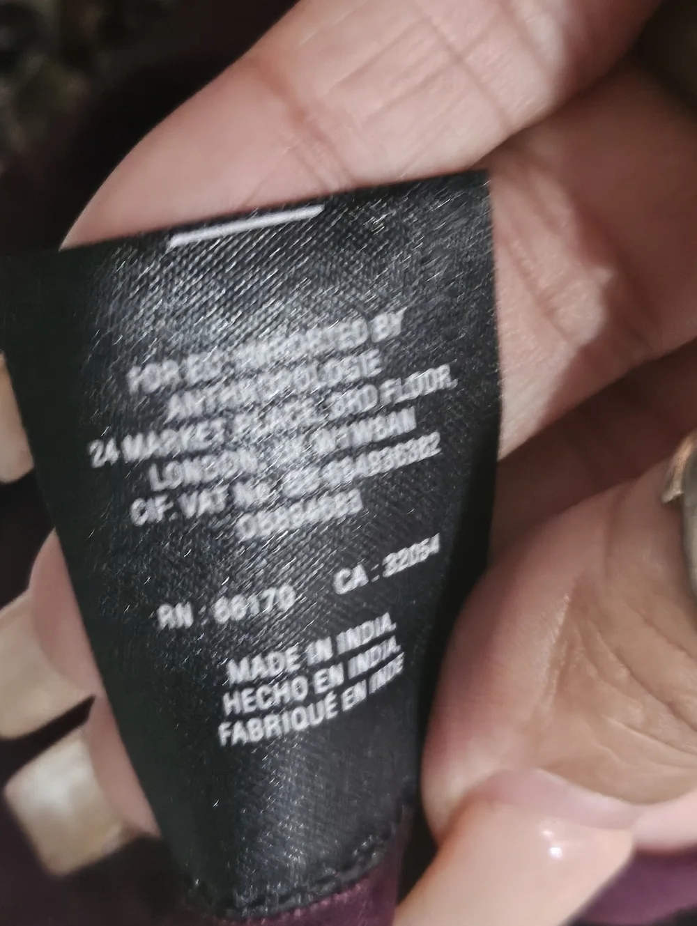 Maeve Anthropologie Dress Women Boho Floral Velvet Trim Tie XS Sheer Sleeve. - Picture 12 of 16